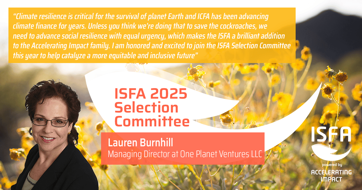 Lauren Burnhill chairs the ISFA Selection Committee 2025